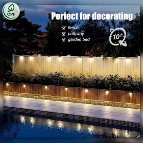 Solar Deck Lights Outdoor 16 Pack, Solar Step Lights Waterproof Led Solar lights for Outdoor Stairs, Step , Fence, Yard, Patio
