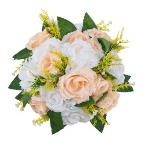 Flower Ball Arrangement Bouquet 10 PCS, 9.5-Inch Diameter Artificial Flower Balls Wedding Table Centerpieces