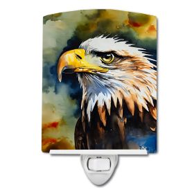 NEW Eagle Ceramic Night Light Compact, UL-Certified, Ideal for Bedroom, Bathroom, Nursery, Hallway, Kitchen, 6x4x3, Multicolor